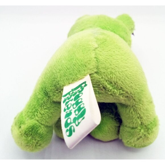 Green Froggy Friends Keychain Toy Soft Frog Plush Blue Eyes Long Lashes - Picture 12 of 15